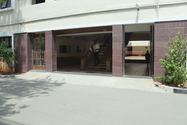 Arts Block entrance with ramp access